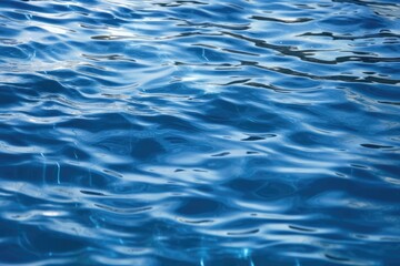 abstract blur of blue water's surface. Abstract of blue water's surface that is reflected in the sunlight. blue water. clear water Use of splashed water in graphic design Water. Generative AI