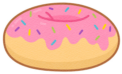 Strawberry Donut Pillow Paper Texture