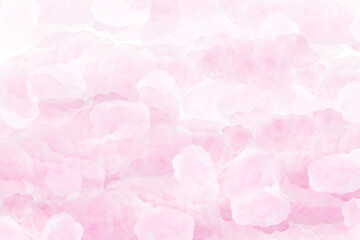 ピンクの花びらをイメージした手描きイラスト
