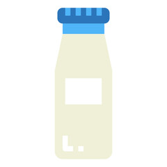 bottle flat icon style