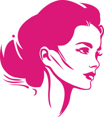 Beautiful Girl Logo for Beauty Cosmetics or Skin Product