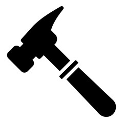 hammer glyph icon