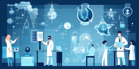 Pioneering Medical Progress: A Collaborative Group of Professionals Focused on Advancing Healthcare Innovations in a State-of-the-Art Lab