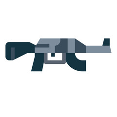 rifle flat icon style