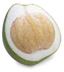 Pomelo Fruit or shaddock, Bali lemon, or Chinese grapefruit on Isolate white background with...
