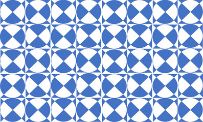 Two tone checked Circle repeat pattern, replete image, design for fabric printing 