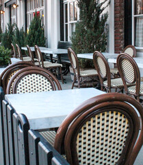 french street cafe in the city