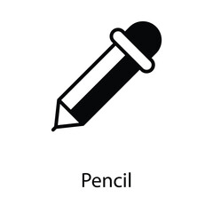 Pencil icon design stock illustration