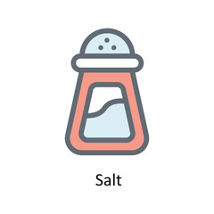 Salt Vector  Fill outline Icons. Simple stock illustration stock