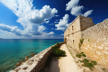 Fototapeta premium Beautiful view from the ancient views
