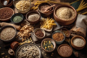 a menu of gluten free options. Generative AI