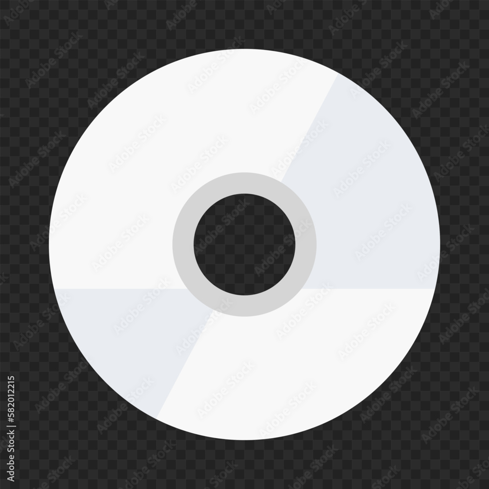 Poster cd icon isolated on transparent background. vector.