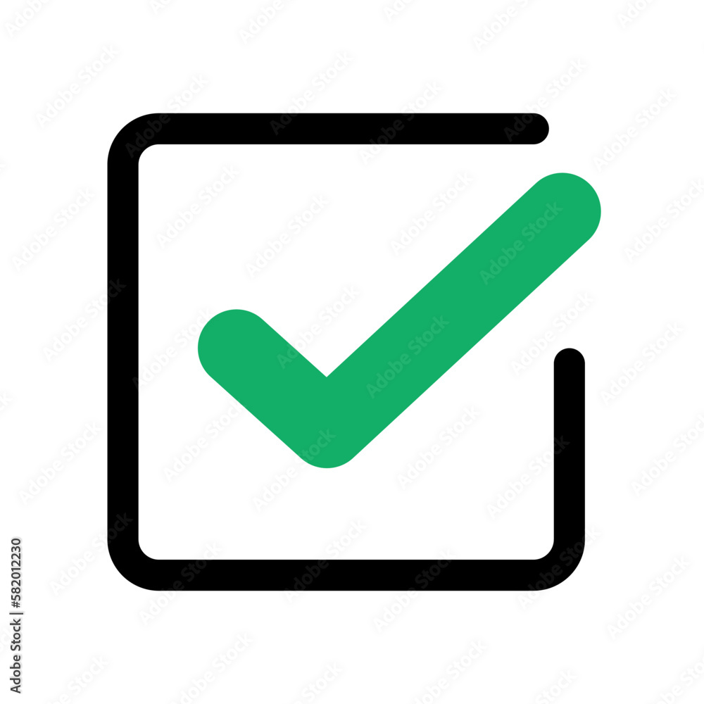 Poster check box. input box. option. vector.
