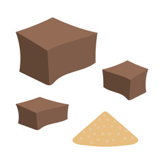 アサフェティダ（阿魏）。フラットなベクターイラスト。
Asafoetida. Flat designed vector illustration.