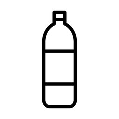 Simple plastic bottle icon. Drink. Vector.