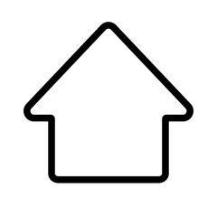 Simple residential icon. Home. Vector.