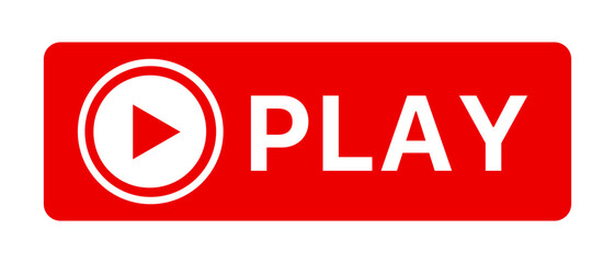 PLAY button. Video play button. Vector.