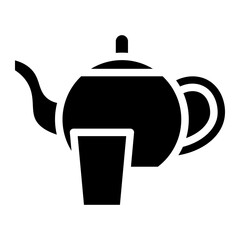 Obraz premium green tea glyph 