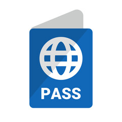 Passport Icon. Pass for international travel. Certificate. Vector.
