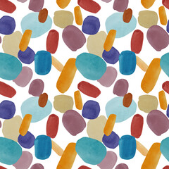 Pattern of watercolor spots. Color harmony. Illustration on an isolated background. Color combination. Watercolor background.