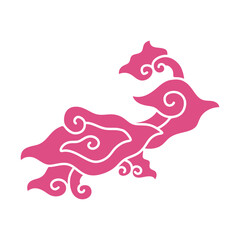 Indonesian traditional Megamendung batik