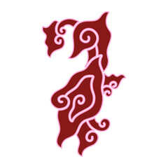 Indonesian traditional Megamendung batik