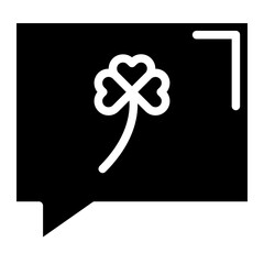 Obraz premium clover glyph 