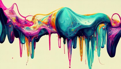 colorfull art of crazy hip hop dance created with Generative AI Technology