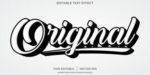 Obraz premium editable original vector text effect with modern style design