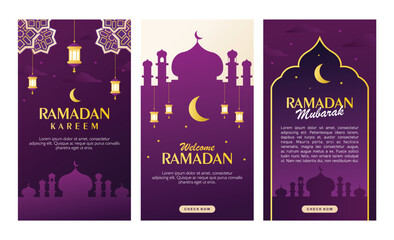 Ramadan story islamic template collection