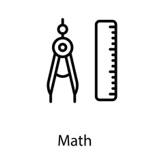 Math icon design stock illustration