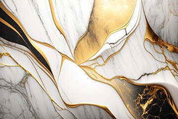 golden white marble texture background