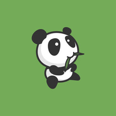 chewing panda