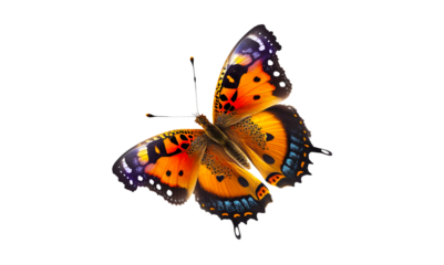 butterfly isolated on white, transparent background, PNG, generative ai