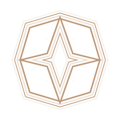 tribal geometric pattern icon