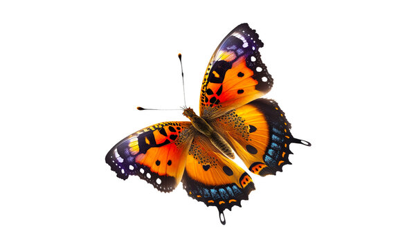 Fototapeta butterfly isolated on white, transparent background, PNG, generative ai