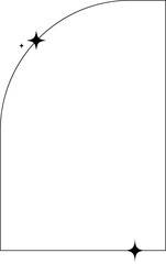 Obraz premium Monoline Aesthetic Element