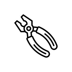 Plier icon in vector. illustration