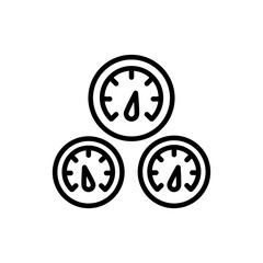Speedometer icon in vector. illustration