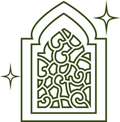 Window Islamic Illustration