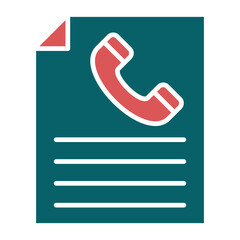 Vector Design Contact Form Icon Style