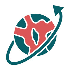 Vector Design Worldwide Icon Style