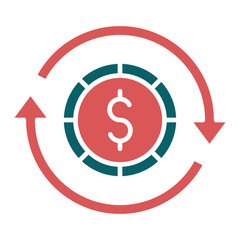 Vector Design Refinance Icon Style