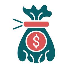 Vector Design Money Bag Icon Style