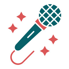 Vector Design Karaoke Icon Style