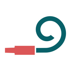 Fototapeta premium Vector Design Party Blower Icon Style