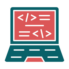 Vector Design Coding Icon Style