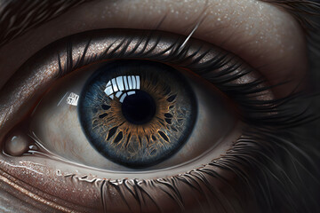 Human eye detail, Generative AI