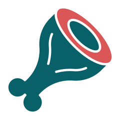Vector Design Ham Leg Icon Style