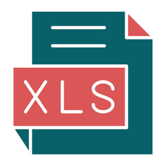 Vector Design XLS Icon Style